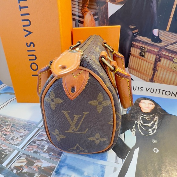 Louis Vuitton Mini Speedy Nano Duffle bag in Monogram LV Canvas Authentic - Picture 9 of 10